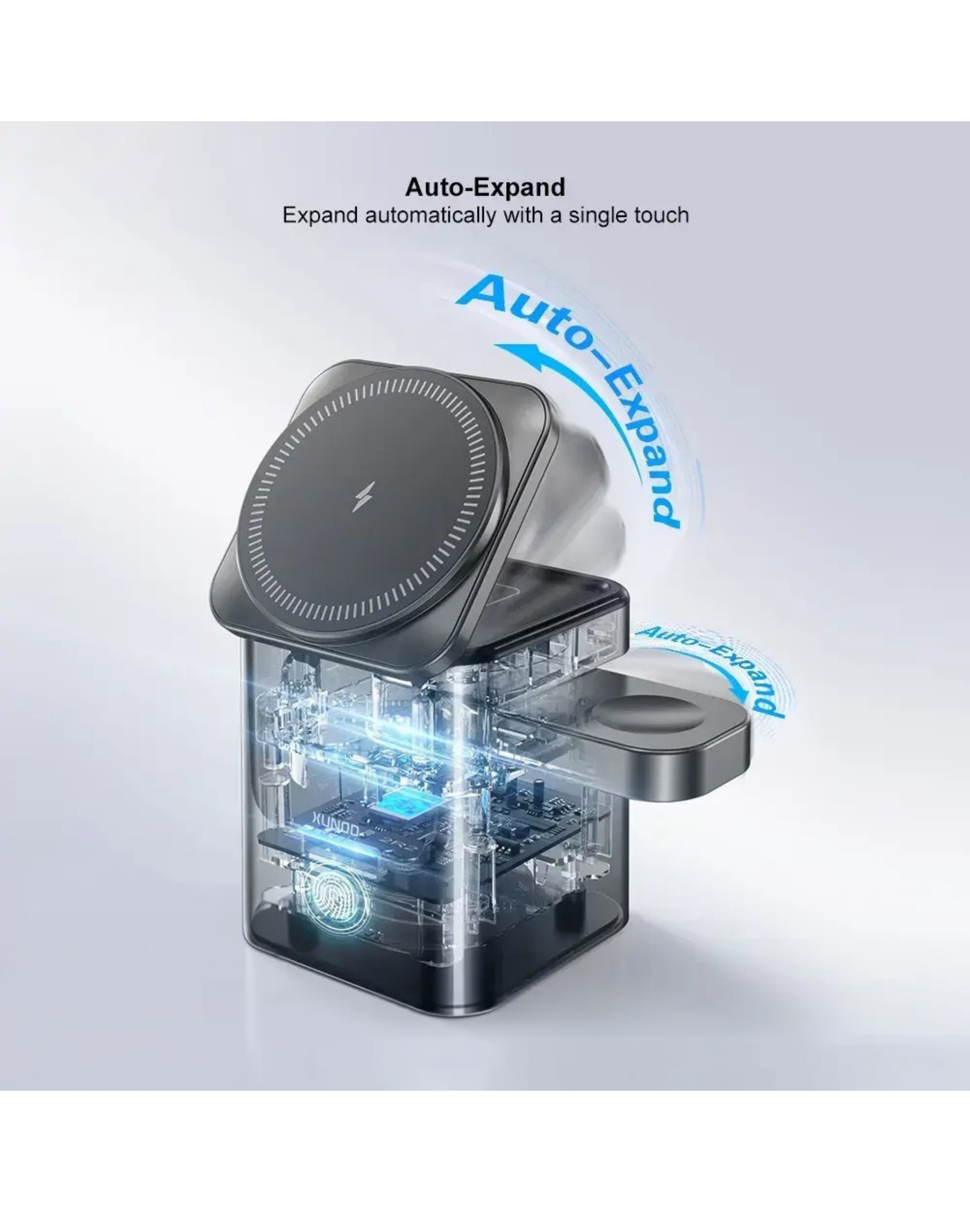 3-in-1 Auto-Expand Magnetic Charger