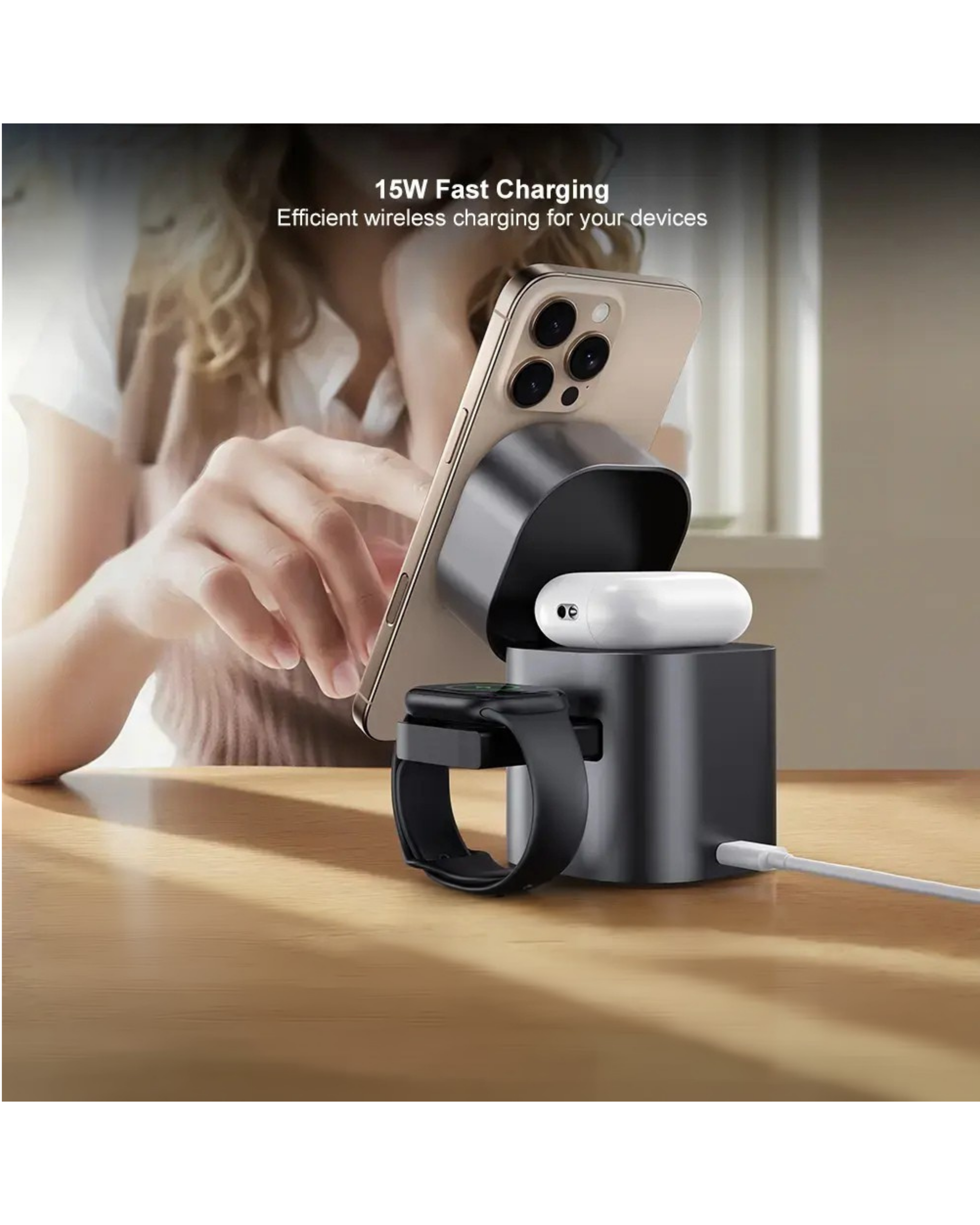 3-in-1 Magnetic Wireless Charging Station