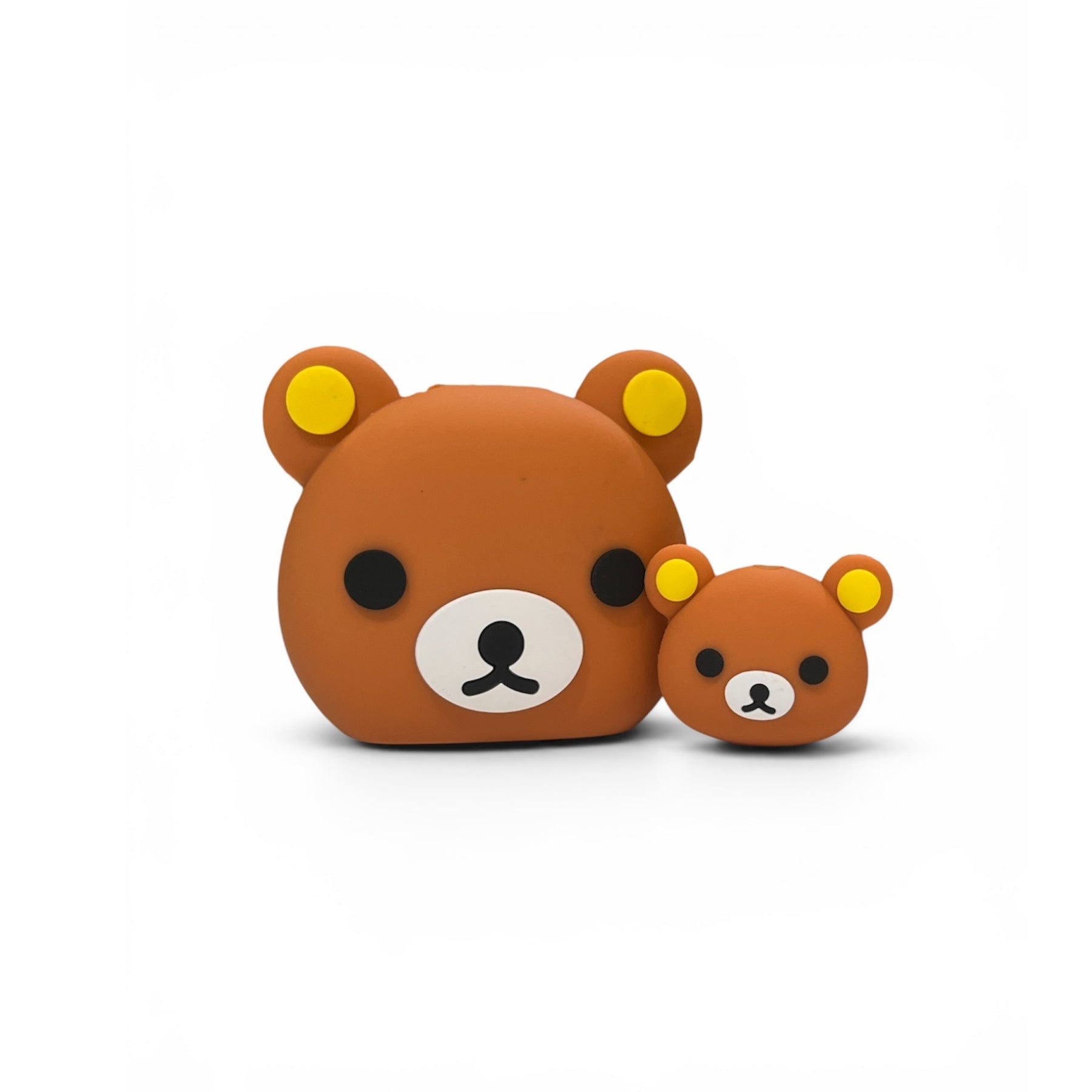 Brown Teddy Bear 20W Adapter Case with Spring Cable Protector