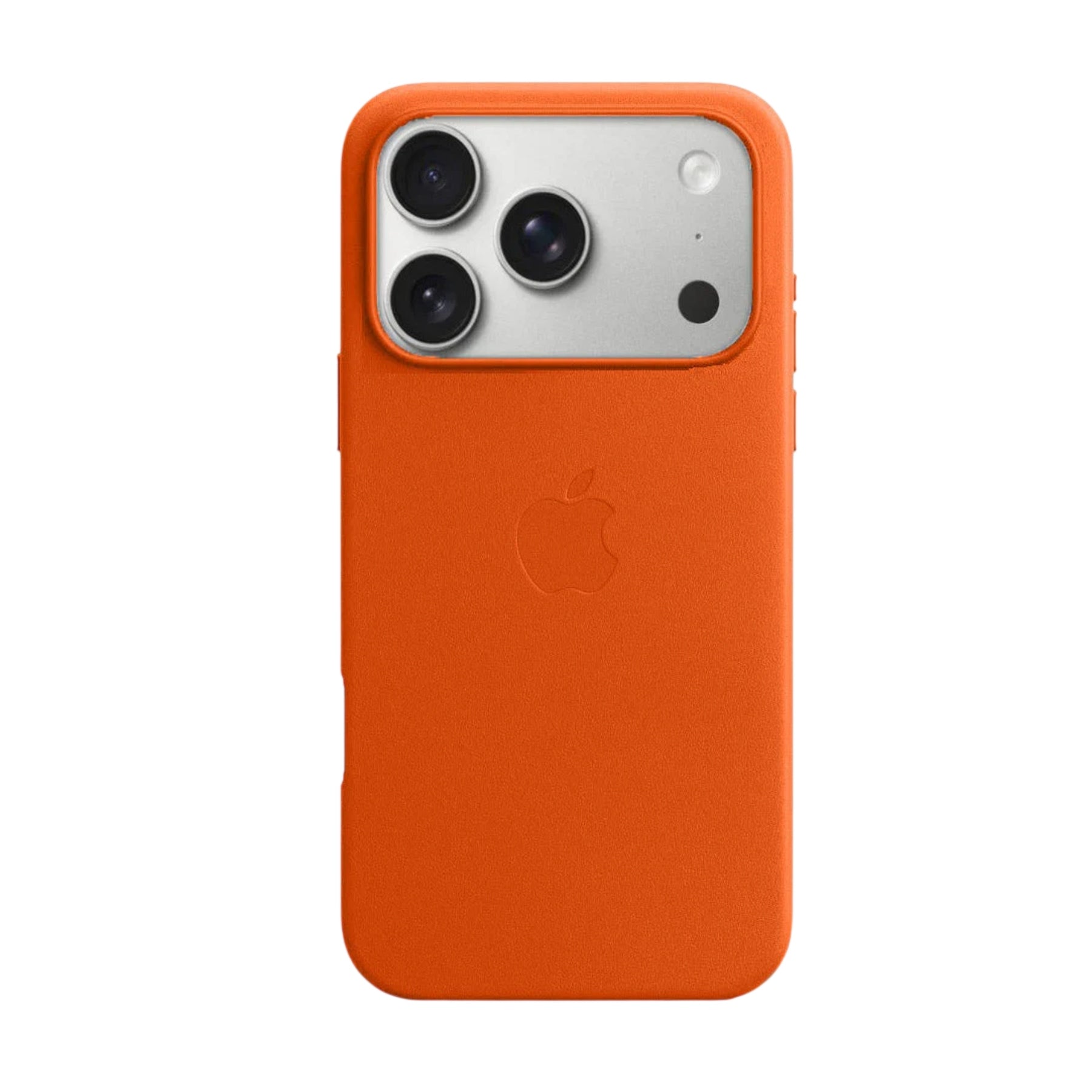 Apple Leather Case With MagSafe - Cosmic Orange