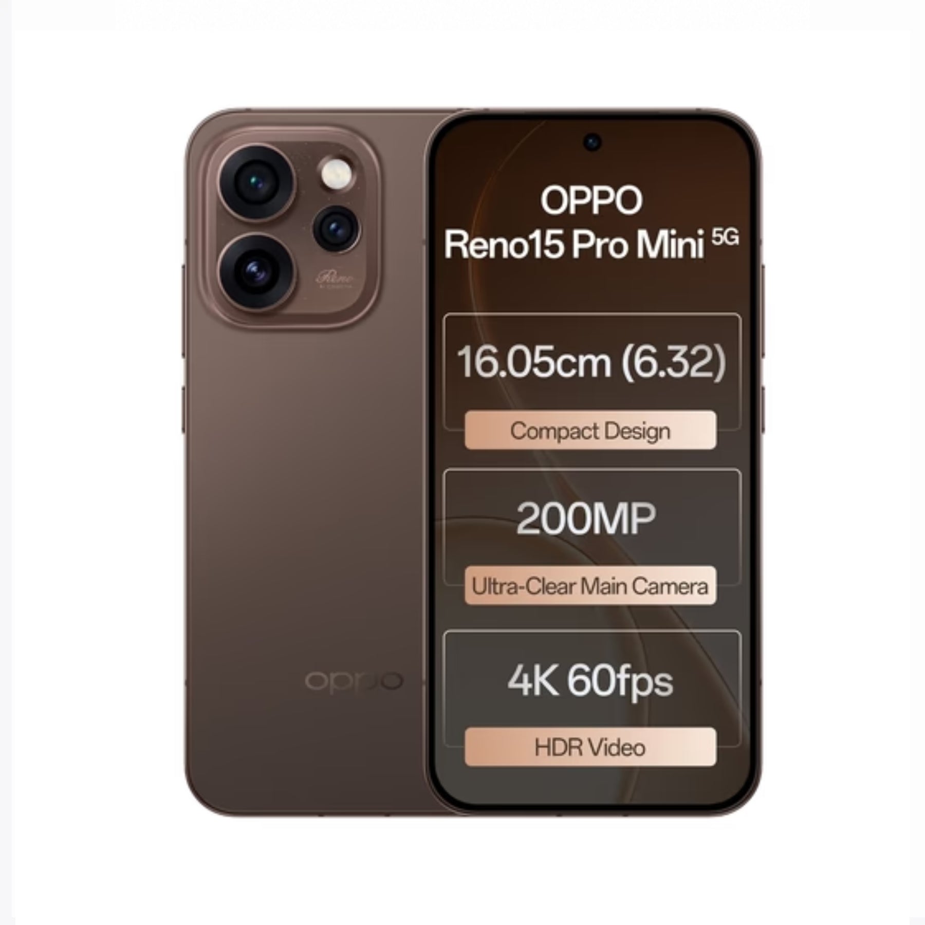 OPPO RENO 15 PRO MINI 5G - 12-256GB -  (BOX PACK)