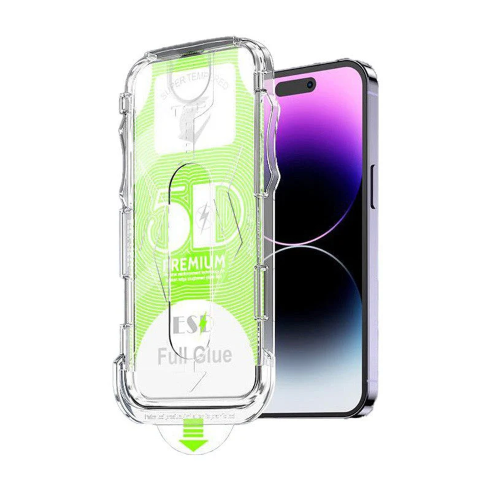 Magic GLASS  Box Tempered Glass With Full Kit - Privacy