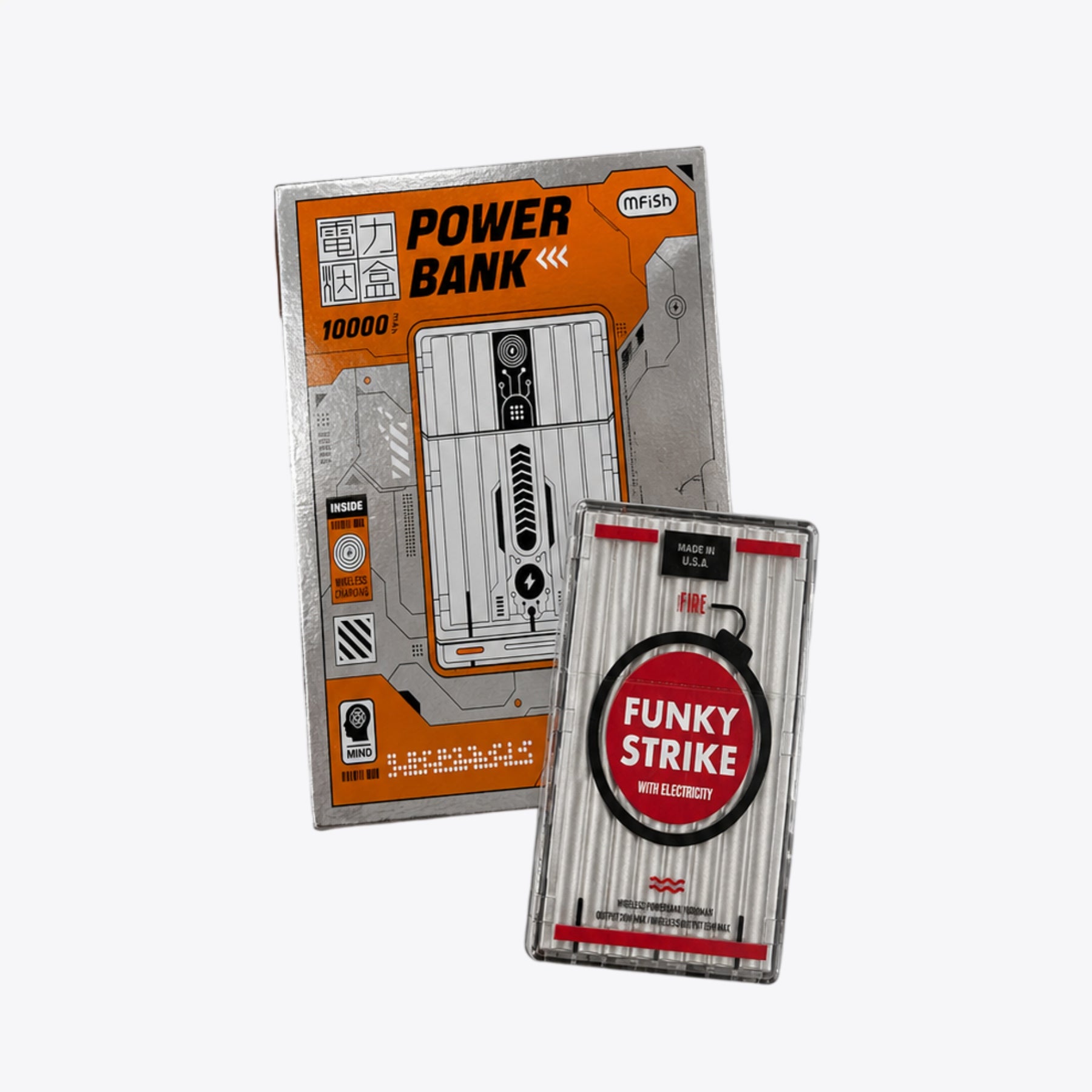 Mfish Power Bank - 10000 Mah | Funky Strike With Electricity