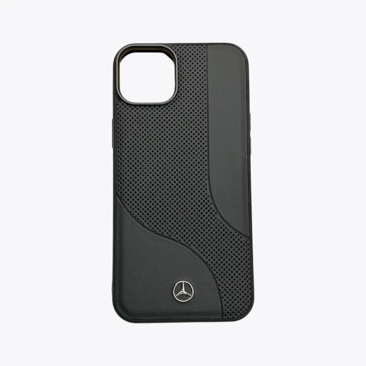 Samsung Luxury phone cover Mercedes Black Leather Case