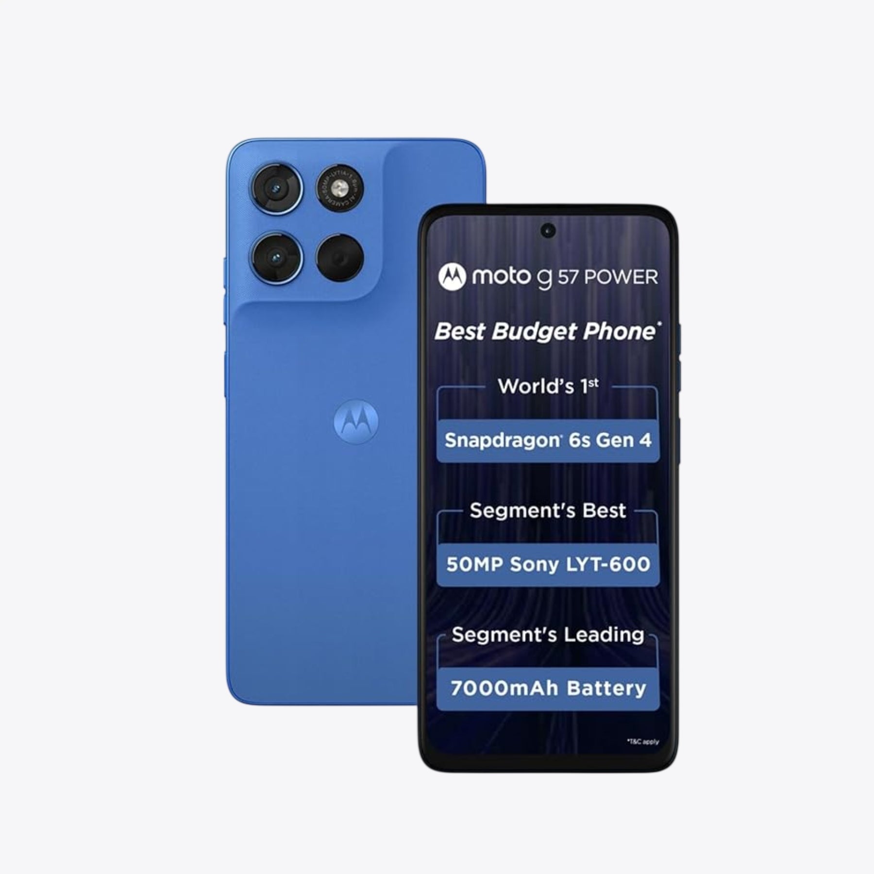 Motorola G57 Power 5G - 8-128GB - (Pantone Regatta ) Box Pack